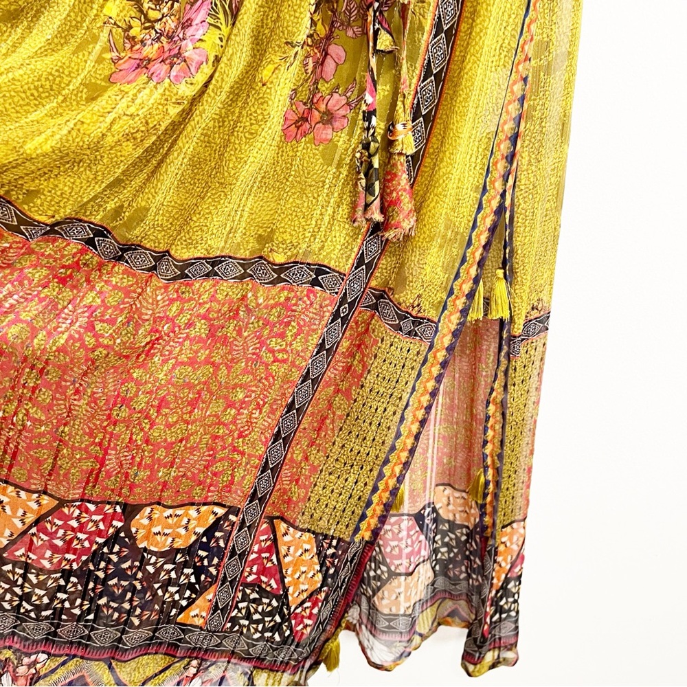 Anthropologie Bhanuni by Jyoti Citron Maxi Dress Size XS - Picture 7 of 15